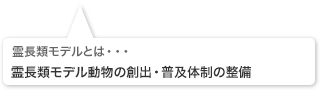 霊長類モデルとは･･･霊長類モデル動物の創出・普及体制の整備