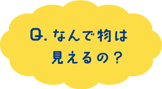 Q.なんで物は見えるの？